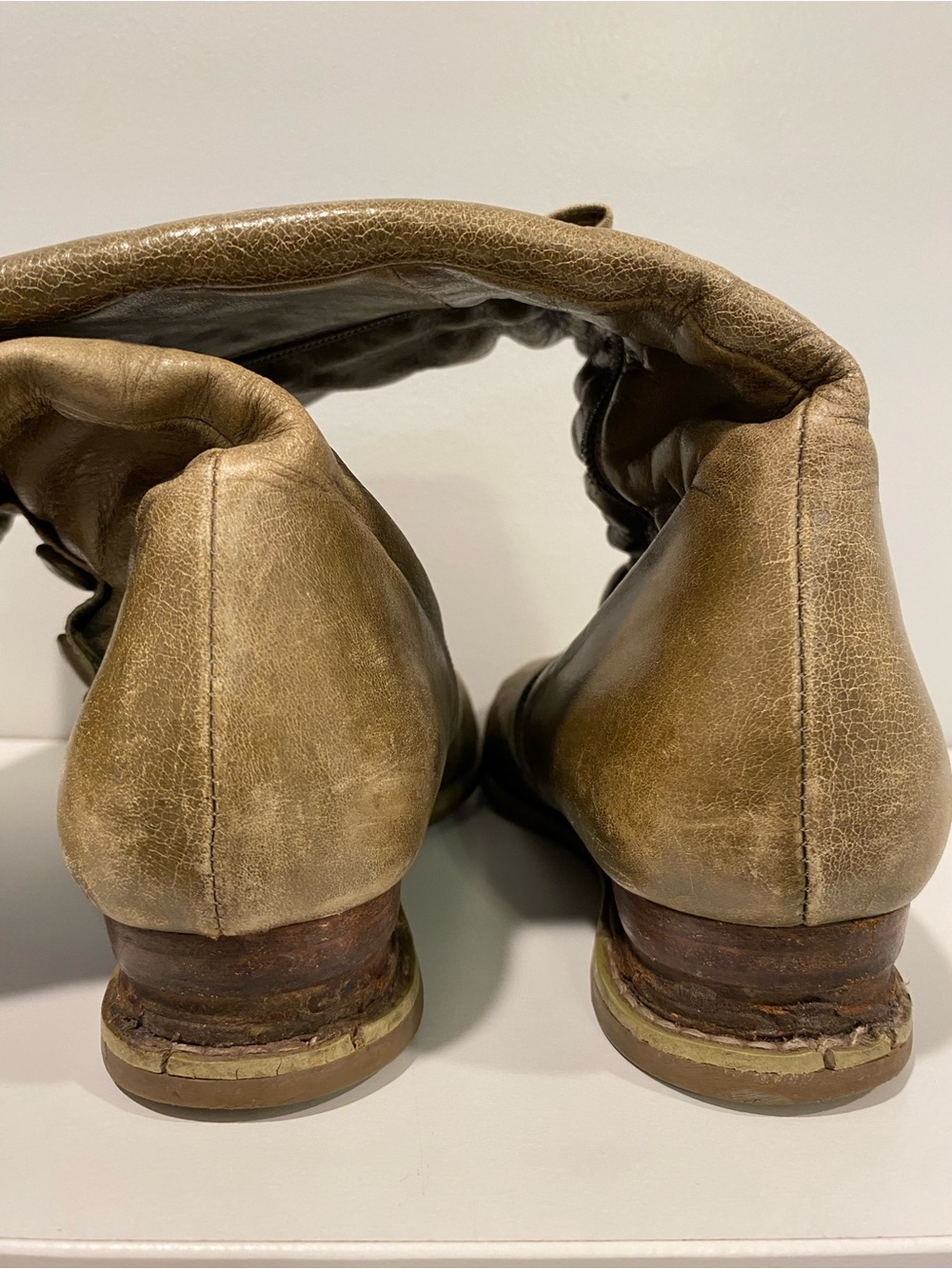 Rare Olive Miz Mooz “Bloom” Tall Leather Button Boots - Picture 13 of 15